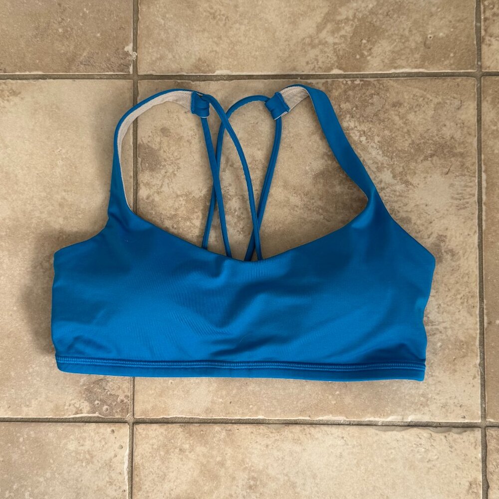 Lululemon Blue/Teal Free to Be Bra - Size 6 - Picture 6 of 7